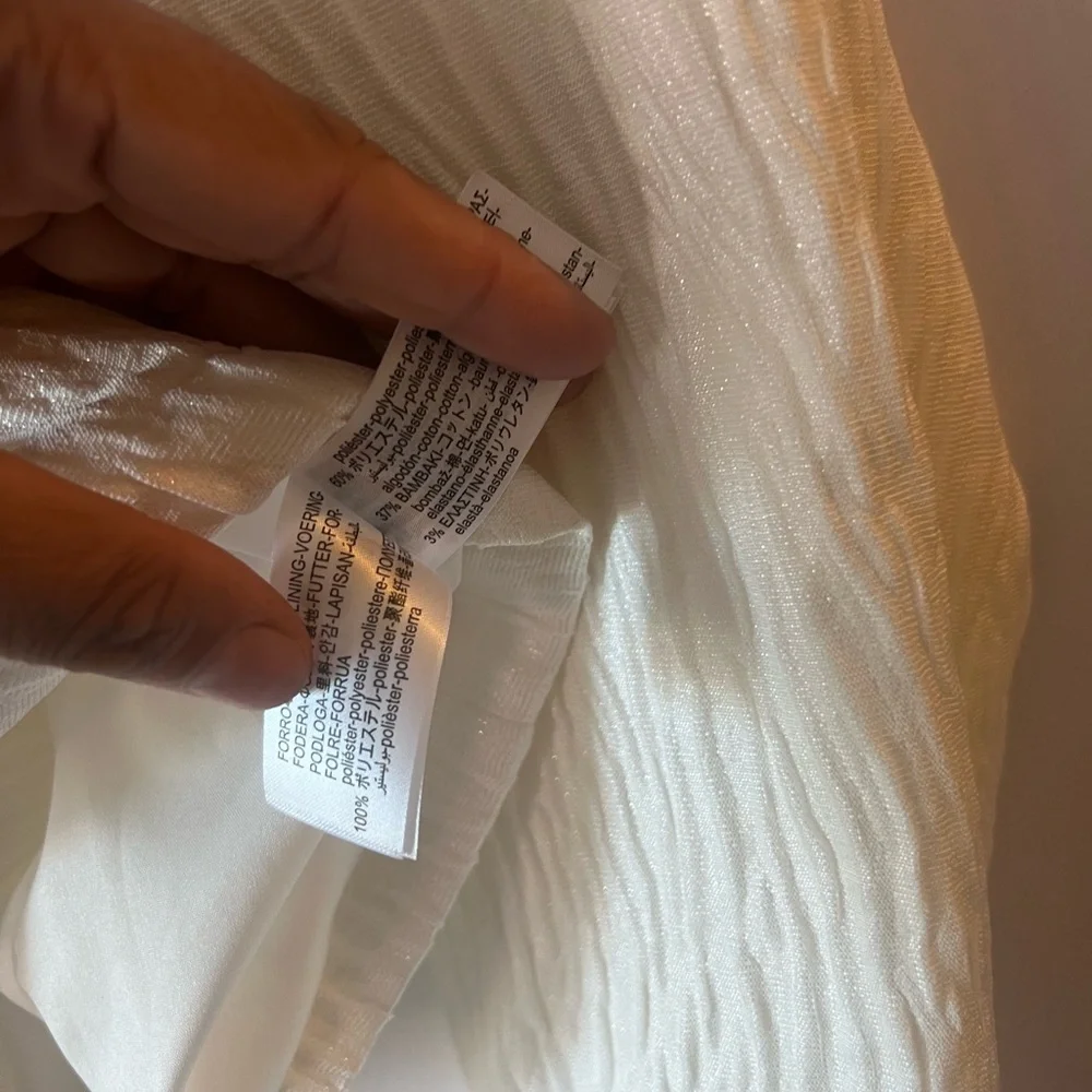Zara White Textured Women's Blazer - Picture 12 of 12